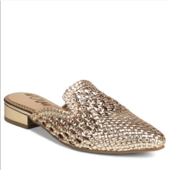 Sam Edleman Navya Metallic Holiday Party Slide Mules Sz 7.5 - Picture 5 of 7